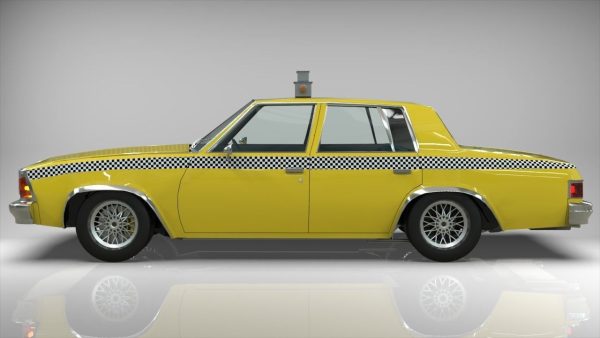 Taxi Chevrolet malibu1981 lowpoly