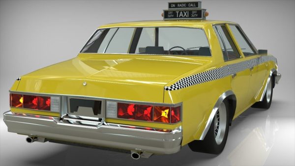 Taxi Chevrolet malibu1981 lowpoly