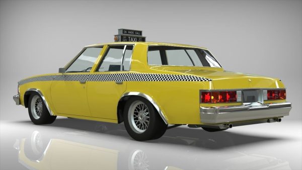Taxi Chevrolet malibu1981 lowpoly