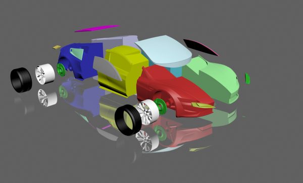 TESLA ROADSTER 2020 FOR 3D PRINTING STL FILES