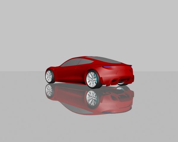 TESLA ROADSTER 2020 FOR 3D PRINTING STL FILES