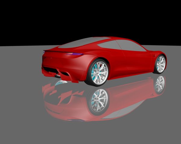 TESLA ROADSTER 2020 FOR 3D PRINTING STL FILES
