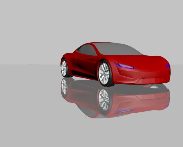 TESLA ROADSTER 2020 FOR 3D PRINTING STL FILES
