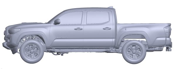 Toyota Tacoma 2016 complete 3d scan model